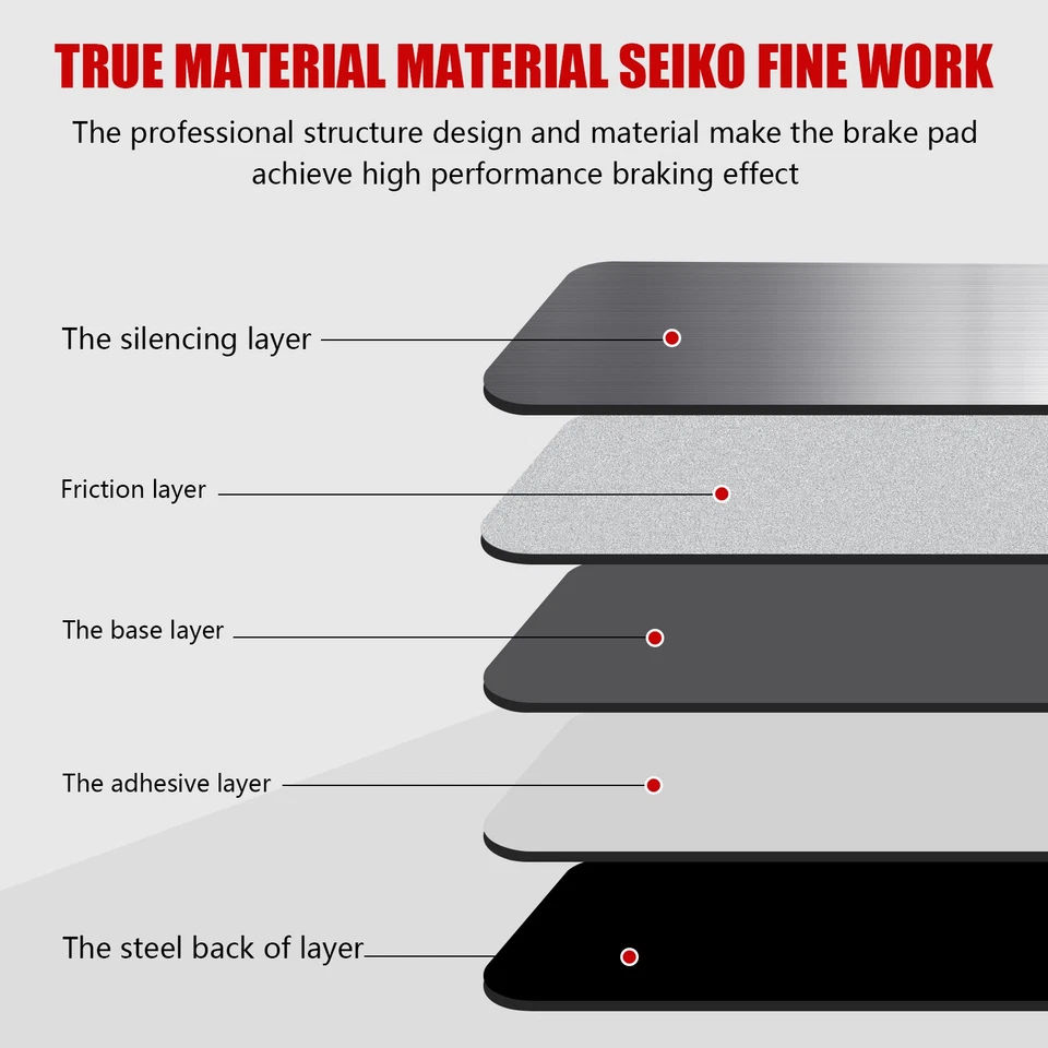 For 2014 2015 2016 2017 2018 2019 2020 Chevy Impala Front Ceramic Brake Pads - Image 4 of 4