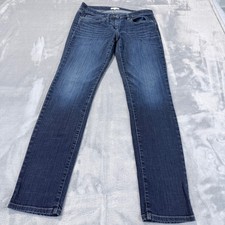 Eileen Fisher Slim Straight Leg Jeans Dark Wash Indigo Size 4 Made in Portugal