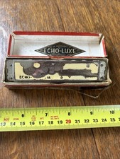 VINTAGE ECHO-LUXE HARMONICA MOUTH ORGAN M. HOHNER NEEDS TLC PC
