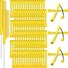 96 Pcs Hair Perm Rods Plastic Cold Wave Perming Rod for Short Long