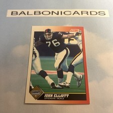 1991 Score - #176 John Jumbo Elliott New York Giants NM+ Free Shipping!