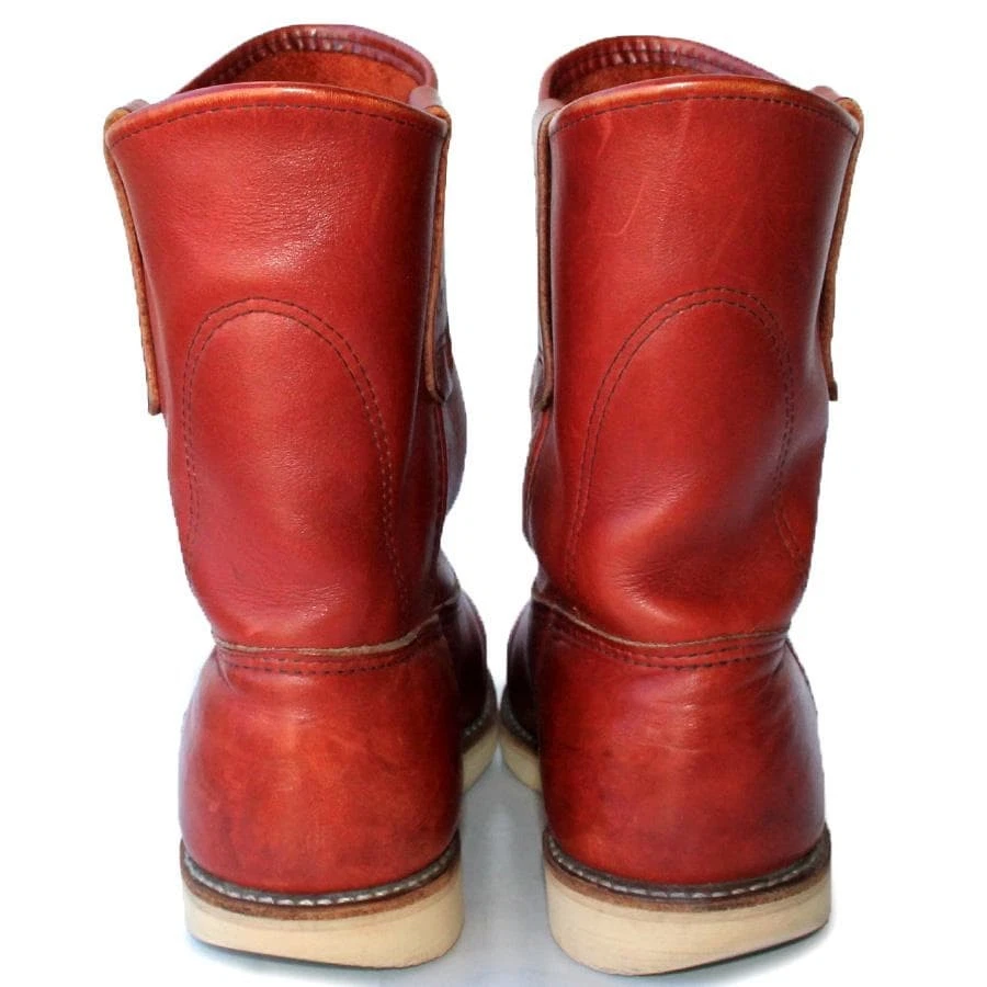 Red Wing Hombres US7.5 E Pecos Botas 8866 Marrón Oro Russet Cuero Western Pul... - Imagen 4 de 4