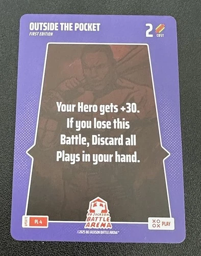 2025 Bo Jackson Battle Arena Update Outside The Pocket SSP Play Card #PL-4