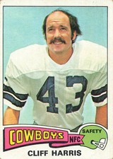 1975 Topps - Cliff Harris #490 (RC) Cowboys Rookie Football Card. rookie card picture