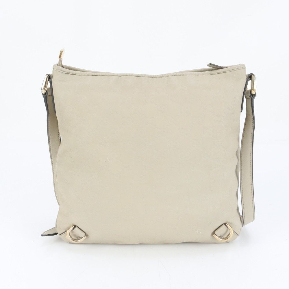 Gucci Guccissima Abbey Leather Shoulder Bag Beige Crossbody Authentic Women's thumbnail 3