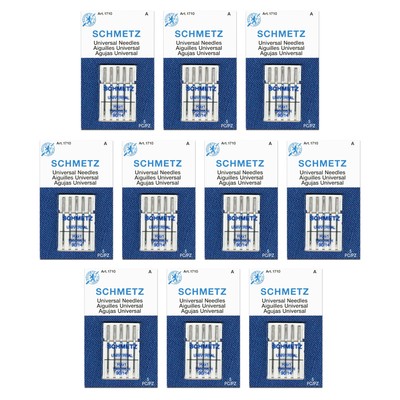 50 Schmetz Universal Sewing Machine Needles - Size 90/14 - Box Of 10 Cards