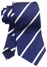 Men's Ties Tartan Plaid Stripe Formal Business Wedding One Size Navy White