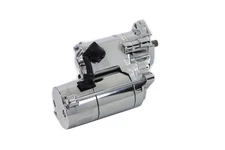 Volt Tech Starter Motor 1.8kW Chrome fits Harley Davidson