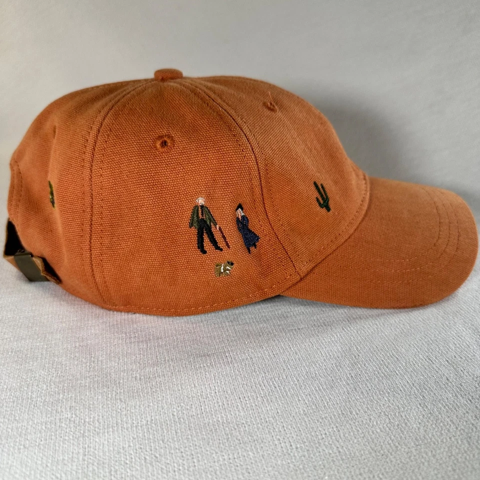 Gorra Madewell naranja quemada bordada con correa de cuero Foto 3 de 4