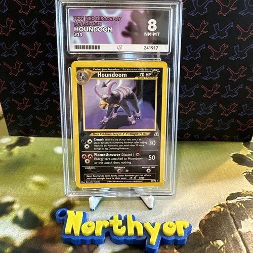 Pokémon TCG Houndoom Neo Discovery Card 23/75 1st Edition, Near Mint ace 8