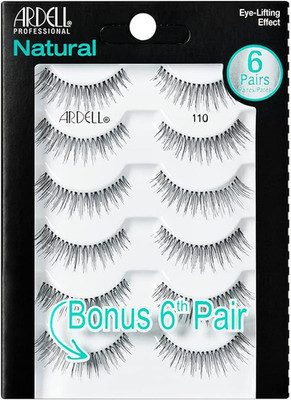 Natürliche Echthaar Wimpern 110, 6er-Pack, Wiederverwendbar, Top Qualität Ardell
