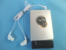 Sony Walkman WM-EX621 Cassette Player Portable Audio Silver Japan Tested Used