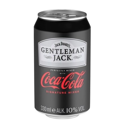 12 Dosen Jack Daniels Gentleman Jack Coca Cola a 0,33L 10% Vol
