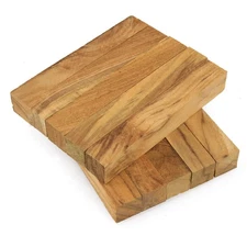 Highly Figured Teak Wood Pen Blank, 3/4" x 3/4" x 5", Pack of 10, Legacy Wood