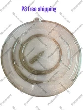 ECO 14 inch Sugarcane Pizza Tray Lid  50 Piece Clear EP-SCPTRI4LIDR