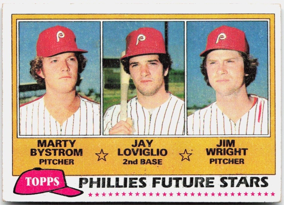 Phillies Future Stars (Marty Bystrom / Jay Loviglio / Jim Wright) Base Topps 526