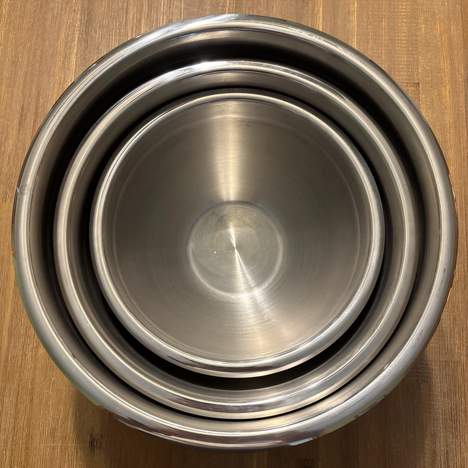Tramontina 18/10 Stainless Steel Nested Mixing Bowls 8qt 5qt 3qt