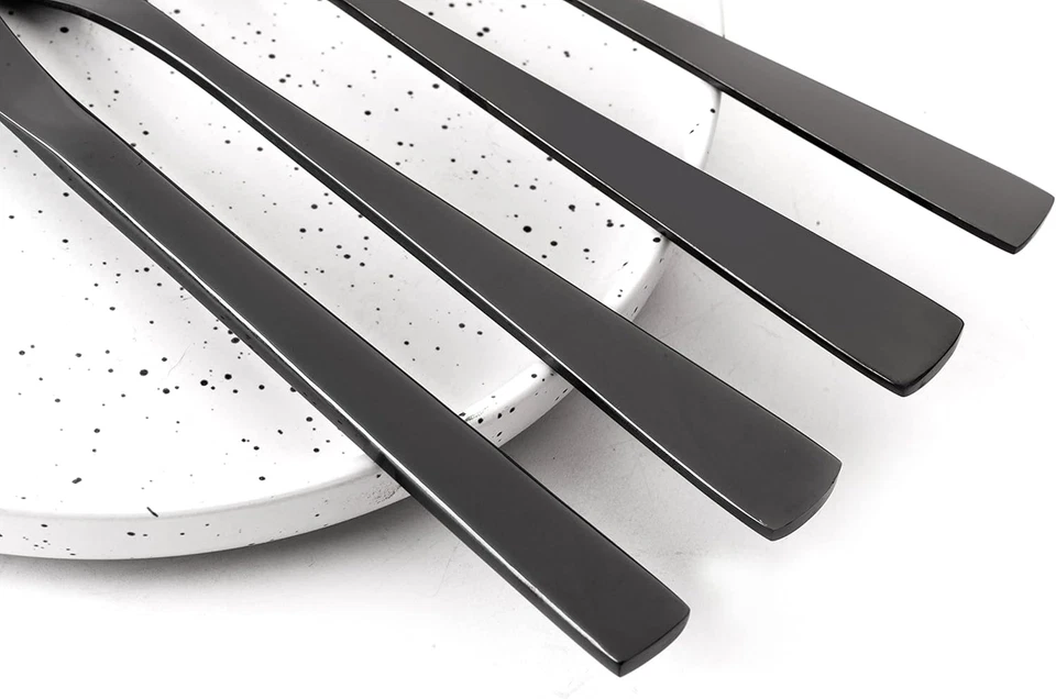 - Berlin - Set Di Posate 20 Pezzi in Acciaio Inossidabile Placcato in Nero Titan - Immagine 4 di 4