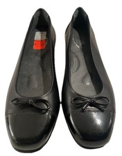 SAS Woman's Coco Slip On Loafer Tripad Technology Black Bow Patent Toe Sz 8N EUC