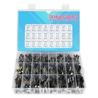 24 Value 500pc Radial Electrolytic Capacitor Assortment Kit 0.1uF-1000uF 10V-50V