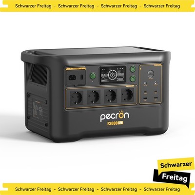 Pecron F3000LFP PowerStation 3072Wh 3600W Tragbarer Solargenerator Erweiterbar