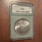 1882-S US Morgan Silver Dollar Brilliant Uncirculated 90% Silver