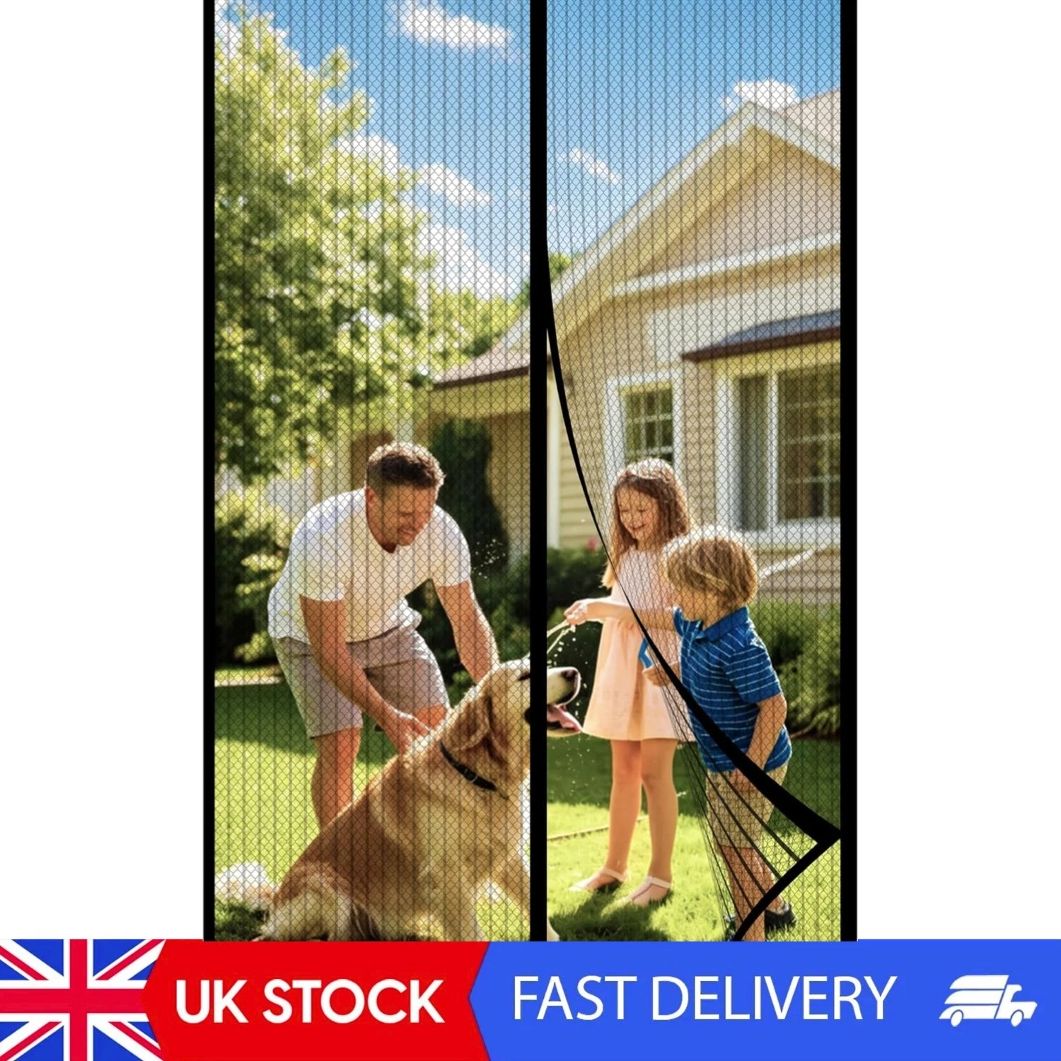 Fly Screen Magnetic Curtain 140cm x 200cm - Keep Bugs Out Effortlessly