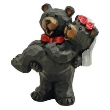 Wedding Bears Bride and Groom Figurine, 4.5-inches,Sculptures  Figurines