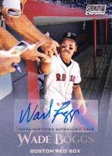 2019 Topps Stadium Club Boston Red Sox Wade Boggs Base Chrome Autograph 05/10