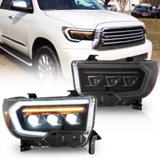 VLAND LED Headlights For Toyota Tundra 2007-2013 Sequoia 2008-2017 W/Sequential