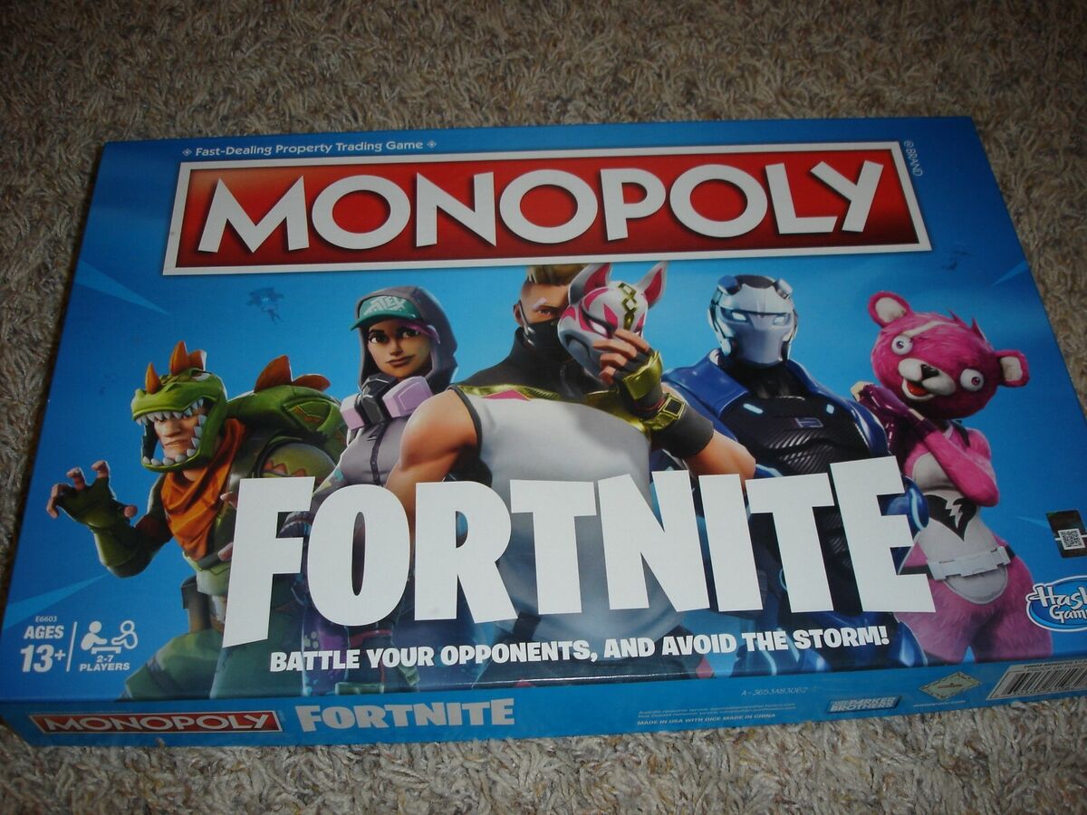 Hasbro FORTNITE MONOPOLY Ages 13+ 2-7 Players