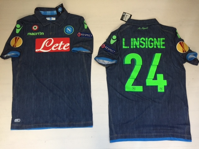NAPOLI INSIGNE EUROPA LEAGUE RESPECT MATCH ISSUE SHIRT JERSEY MAGLIA MAGLIETTA NAPOLI INSIGNE EUROPA LEAGUE RESPECT MATCH ISSUE SHIRT JERSEY MAGLIA MAGLIETTA