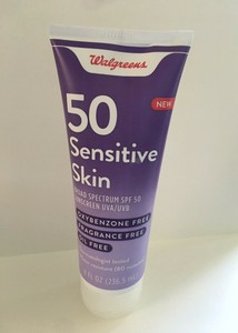 walgreens sensitive sunscreen lotion spf 50