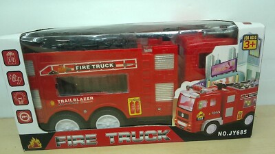 Vintage ZETZ Fire Truck with Bright Flashing 4D Lights & Siren