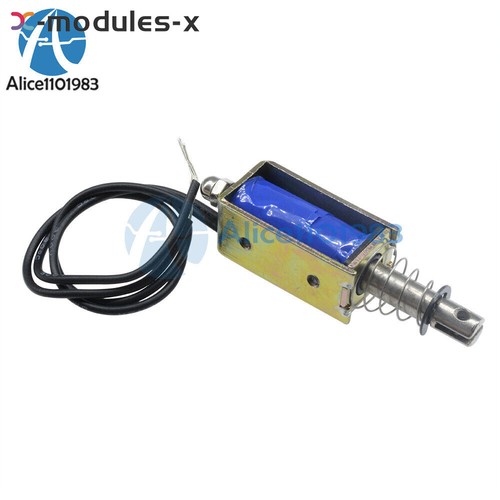 JF-0530B DC12V 300mA 5N/10mm Pull-Push-Type DC Solenoid Electromagnet ...
