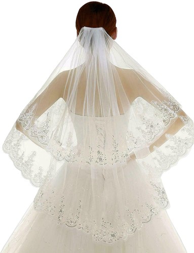 EllieHouse Womens Short Fingertip Length 1 Tier Lace White  display picture 1