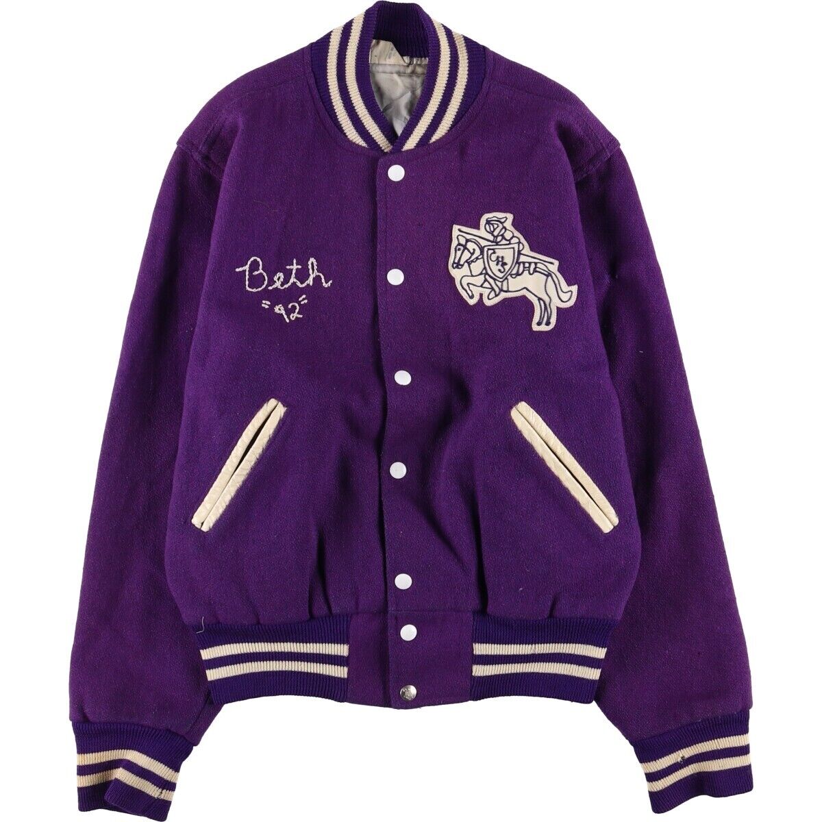 60s-70'S Holloway Wool Stadium Jacket Award Jacket Varsity 60s-70'S Holloway Wool Stadium Jacket Award Jacket Varsity