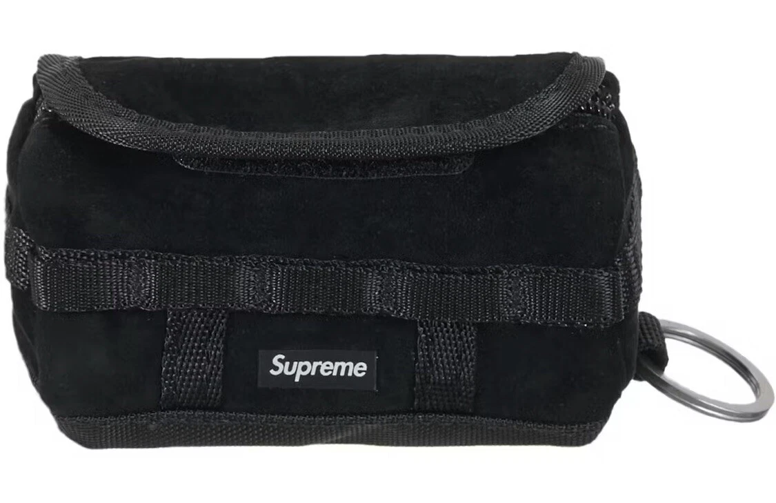 PORTE CLÉS DUFFEL SUPREME/THE NORTH FACE SUEDE BASE CAMP FW23 NOIR   ÉPUISÉ