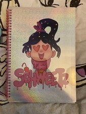 Disney Store Wreck It Ralph A3 Sparkly Venelope Notebook