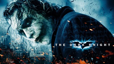 2008 The Dark Knight Movie Poster 11X17 Batman Joker Heath Ledger Bale   
