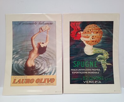 Vintage Italian Poster Prints,Lauro Olivo Soap And Spunge Advertisment Venezia