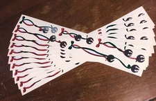 10 Mrs Grossmans Jingle Ribbon Border Stickers Bells Frame Christmas Holidays