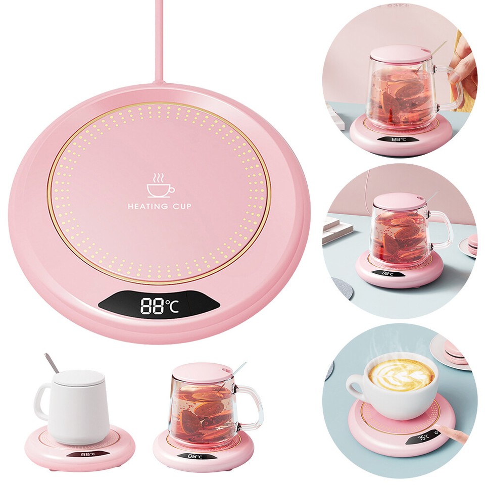 Coffee Mug Warmer 3 Temperature Setting Thermostat Coaster for Travel