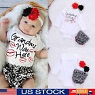 Toddler Kids Baby Girls Summer Cute Outfits Clothes T-shirt Short Pants 3Pcs Set