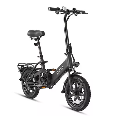 DYU 14" Folding Electric Bike for Adults Teens, 350W 36V/7.5AH, Commuter City✨
