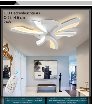 Lampen best seller  LED weiße Deckenleuchte Lichtfarbe/Helligkeit einstellbar 