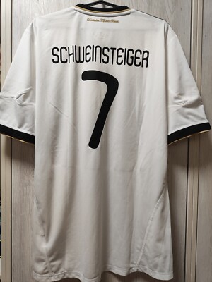 Size XL Germany 2010-2011 home football shirt jersey Schweinsteiger #7