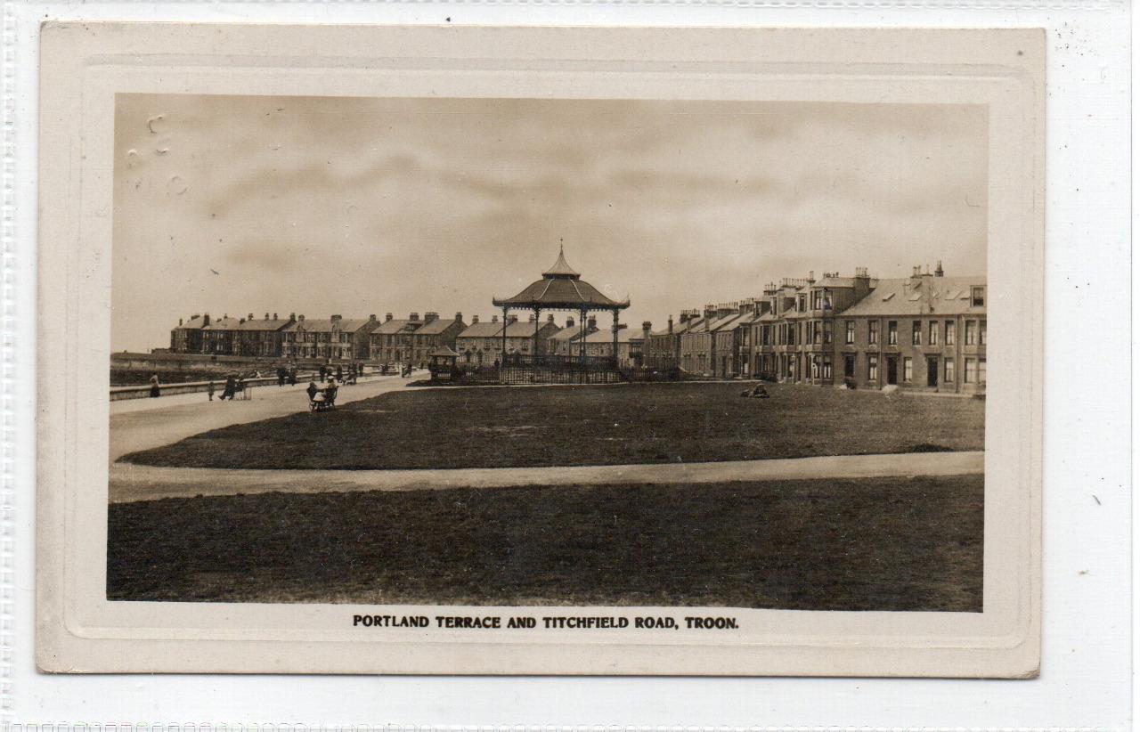 PORTLAND TERRACE AND TITCHFIELD ROAD, TROON Ayrshire postcard (C83826