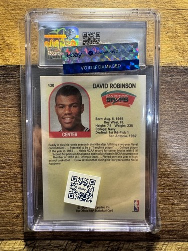 Victor Wembanyama / David Robinson Rookie Lot CSG/CGC PERFECT 10 / PRISTINE 10 - Picture 4 of 12