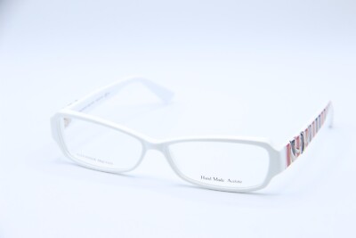 NEW ALEXANDER MCQUEEN AMQ 4161 R2Y WHITE PINK AUTHENTIC FRAMES EYEGLASSES 53-13